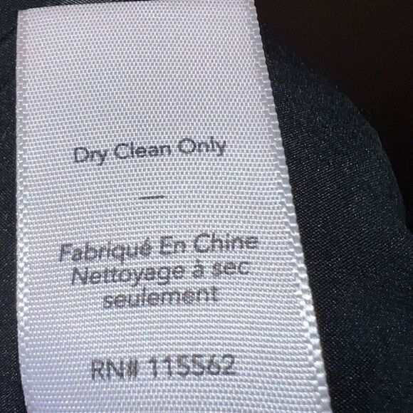 Elizabeth and James Gray Slip Dress, Silk Patterned Ruffle Layered Hem Women’s S - Picture 9 of 11